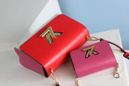 Twist Leather Shoulder Bag