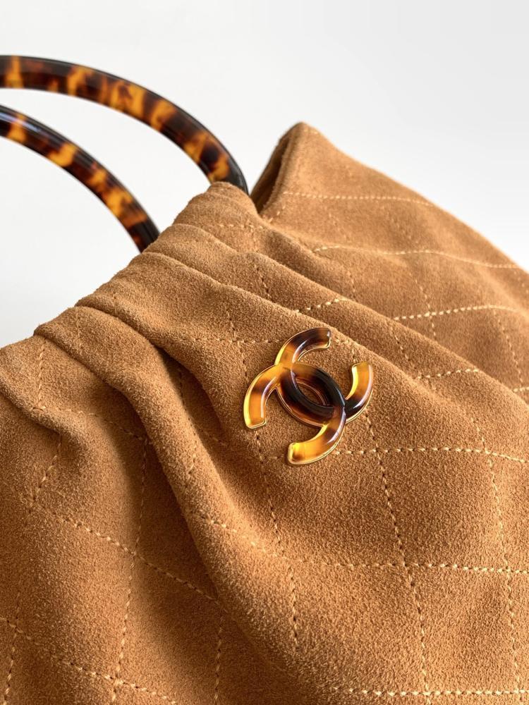 Suede Top Handle Bag