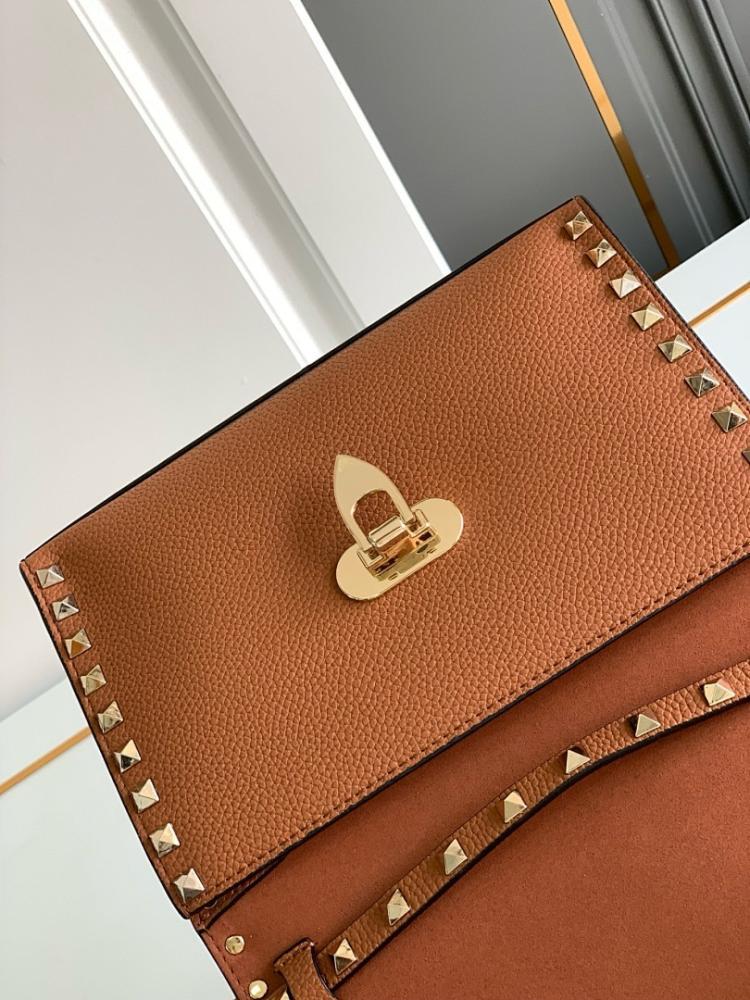 Modern Luxury Studded Calfskin Crossbody Bag