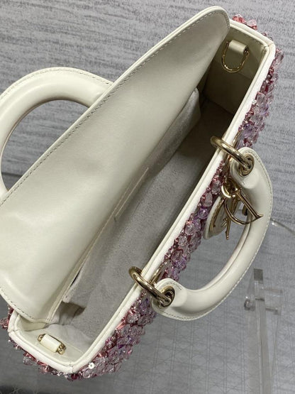 Embroidered Top Handle Bag