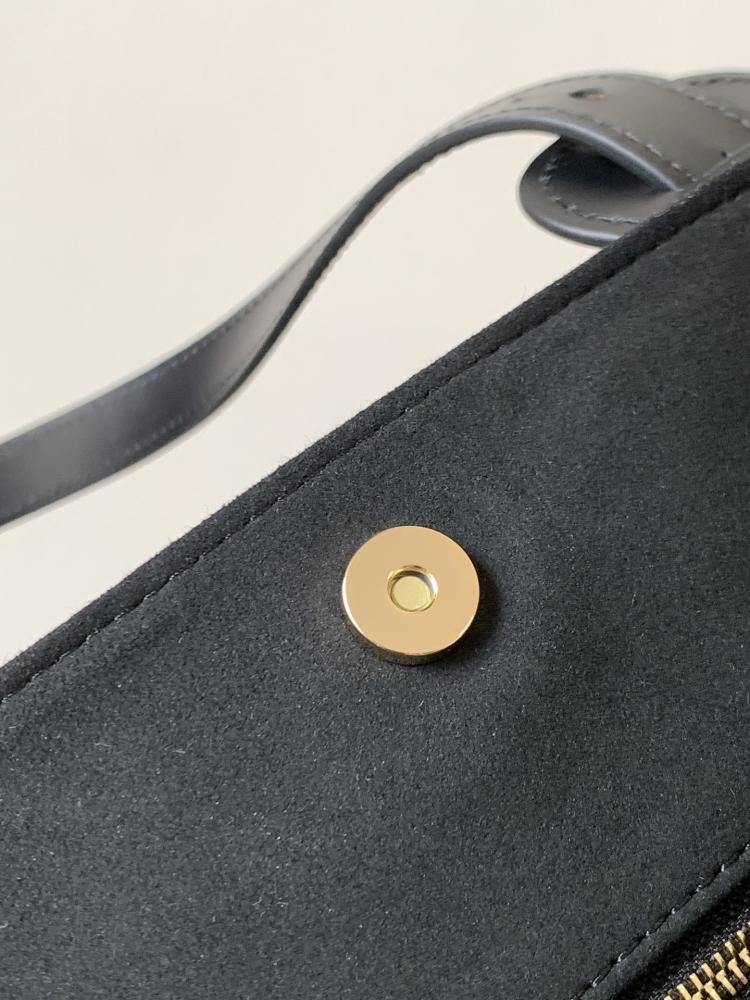 Brown Monogram Leather Hobo Bag