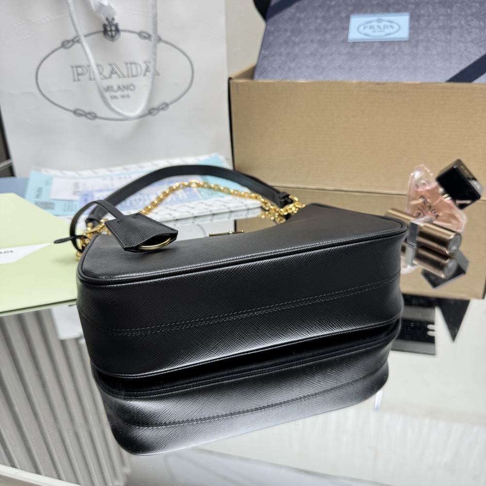 Saffiano Leather Hobo Bag