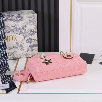Luxury Stylish Gold Denim Shoulder Bag – Limited Edition