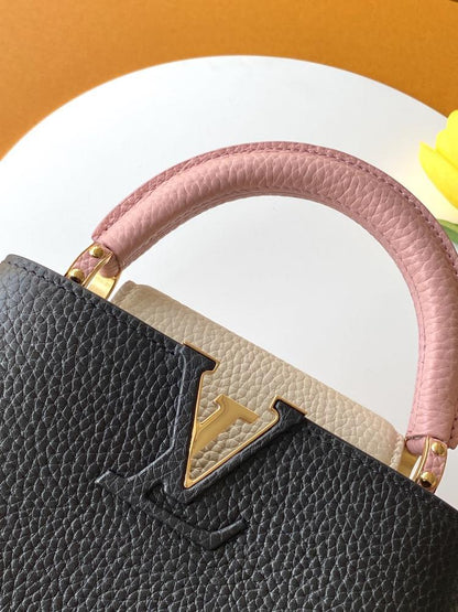 Leather Top Handle Bag