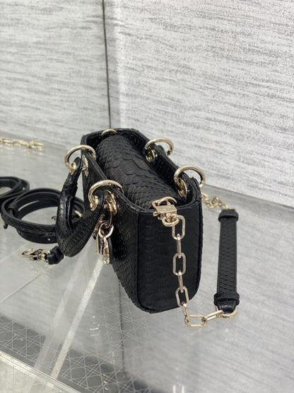Refined Leather Top Handle Bag