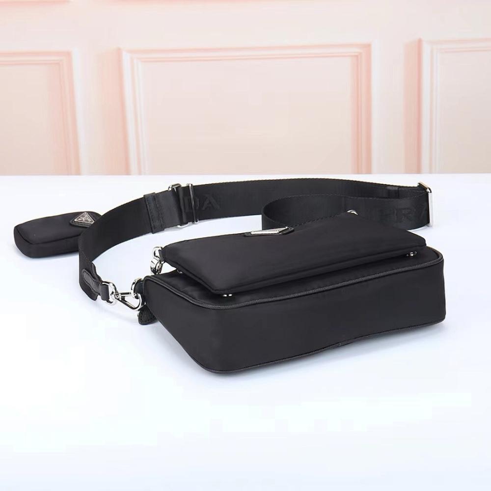 Elegant Refined Nylon Shoulder Bag
