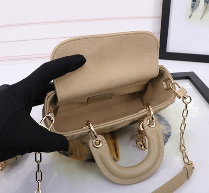Alma Gold Lambskin Crossbody Bag