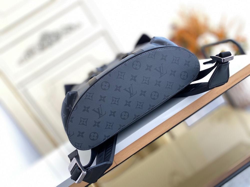 Modern Italian-Inspired Black Canvas Backpack