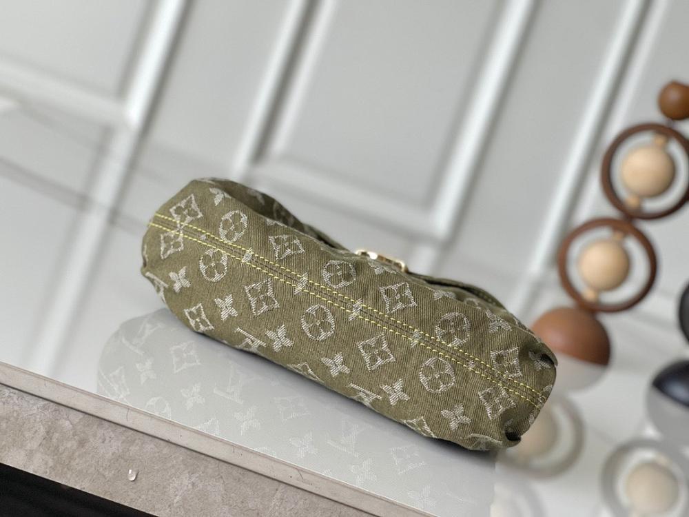 Modern Green Denim Crossbody Bag – Special Edition