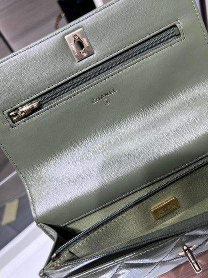 Classic Leather Top Handle Bag