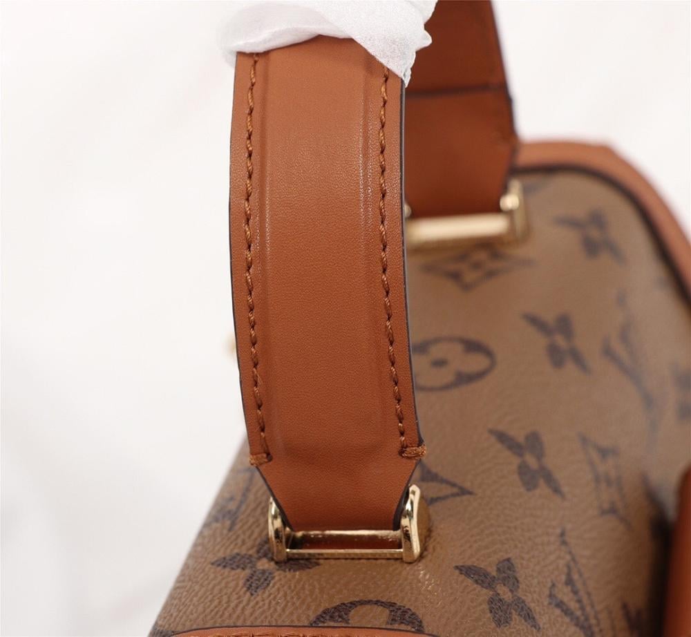 Elegant Stylish Monogram Leather Bag – Limited Edition