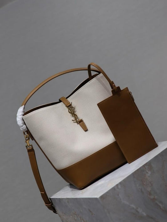 Modern Italian-Inspired Leather Top Handle Bag