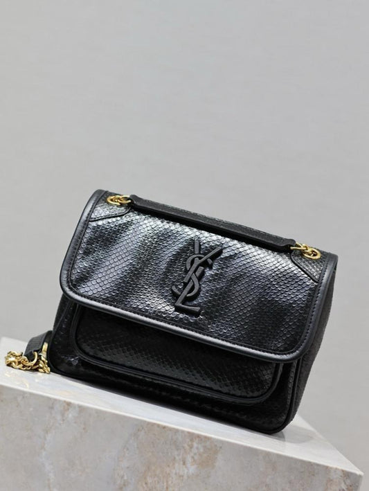Italian-Inspired Stylish Gold Leather Top Handle Bag