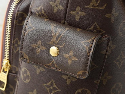 Alma Monogram Canvas Shoulder Bag