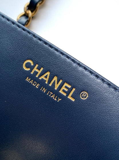 Lambskin Top Handle Bag