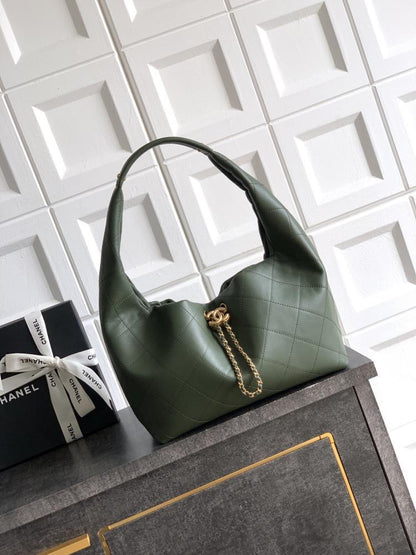 Woven Calfskin Hobo Bag