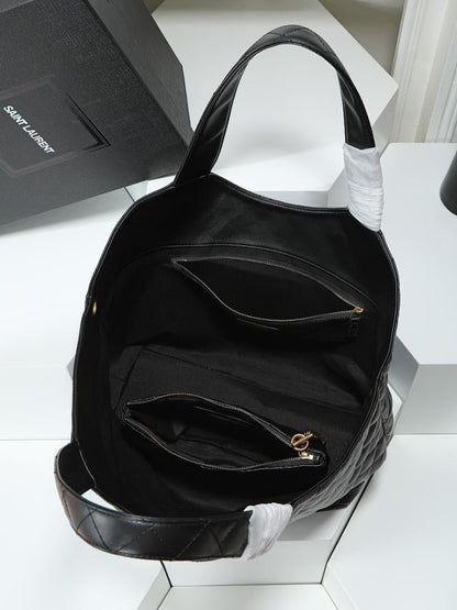 Icare Black Lambskin Tote Bag
