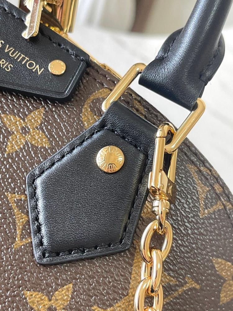 Alma Monogram Leather Shoulder Bag