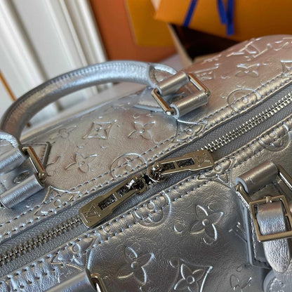 Speedy Bandouliere Monogram Calfskin Top Handle Bag