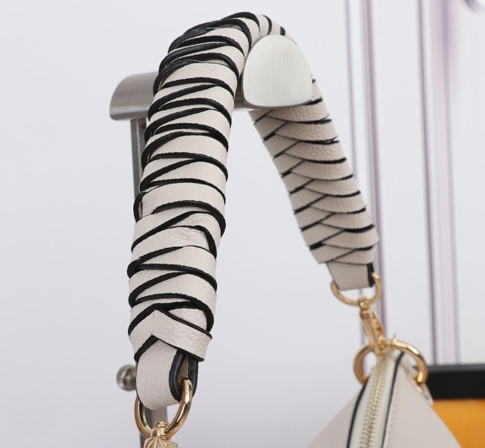 Modern Italian-Inspired Woven Leather Top Handle Bag