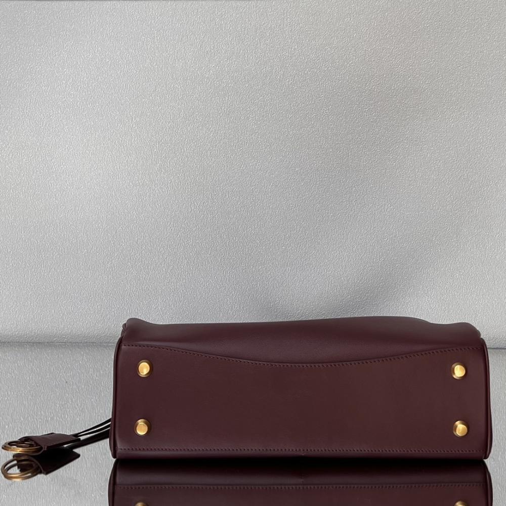 Luxury Leather Top Handle Bag