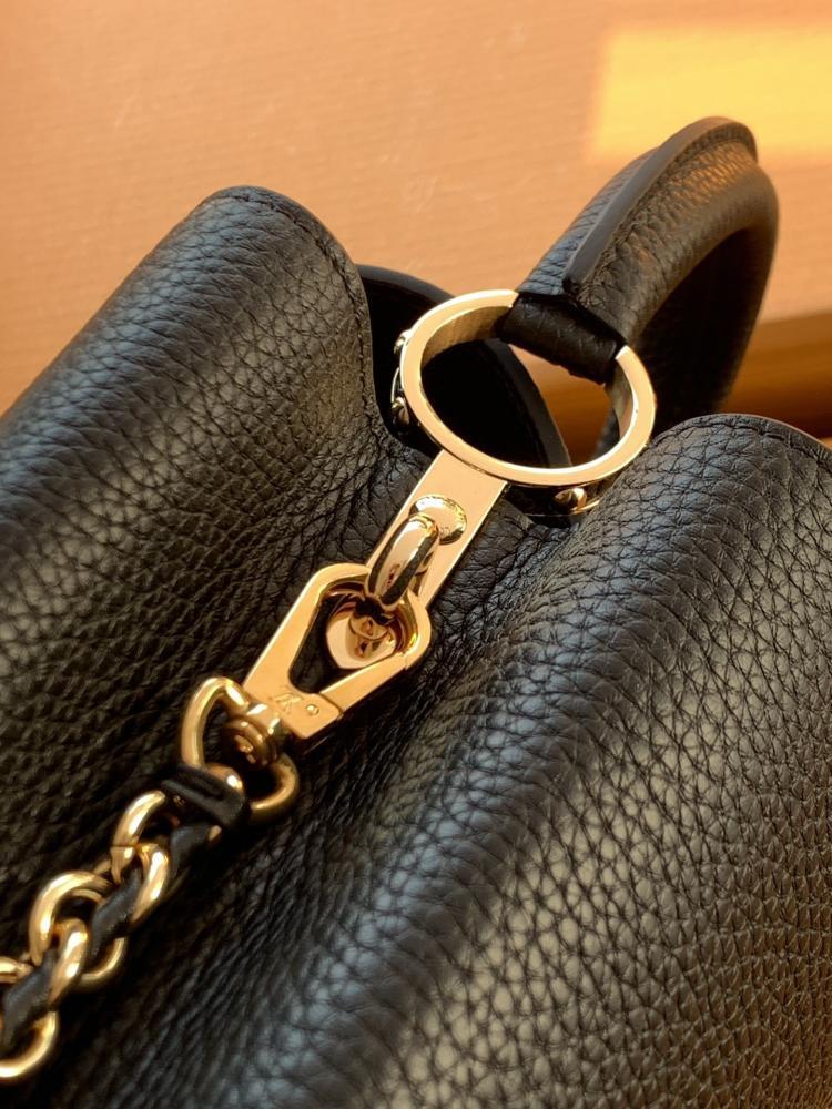 Capucines Leather Top Handle Bag