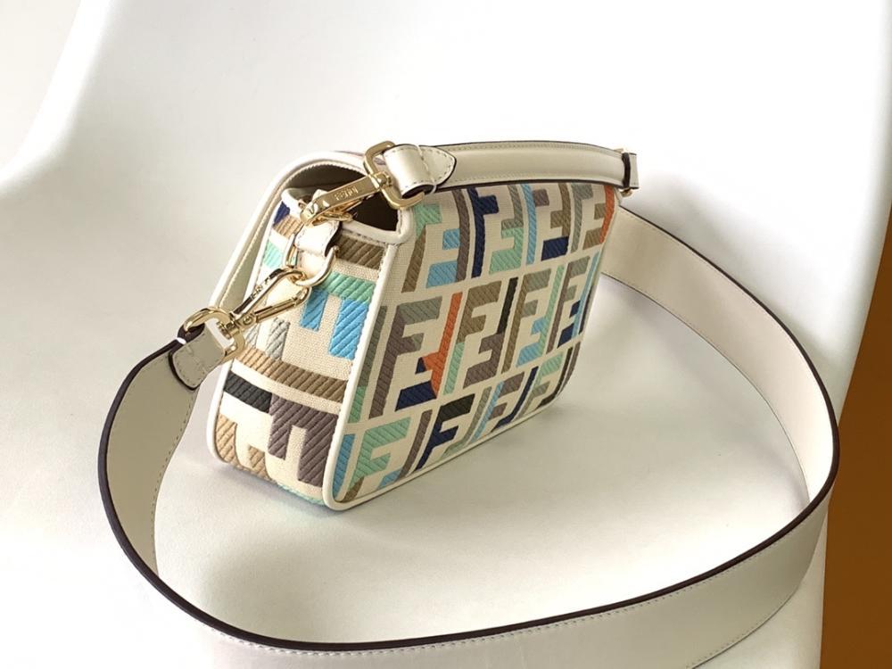 Embroidered Top Handle Bag