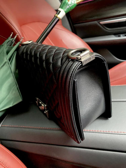 Classic Leather Top Handle Bag