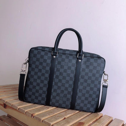 Stylish Refined Leather Top Handle Bag