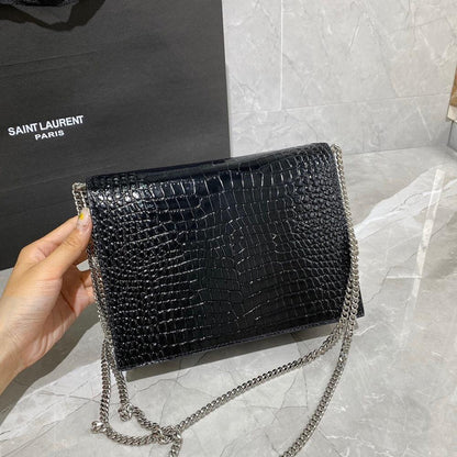 Luxury Elegant White Calfskin Top Handle Bag