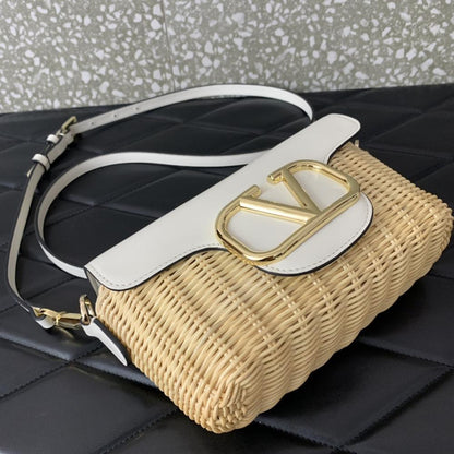 Woven Top Handle Bag