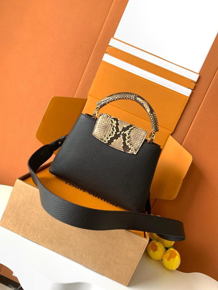 Gold Leather Top Handle Bag