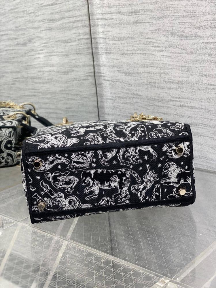 Embroidered Top Handle Bag