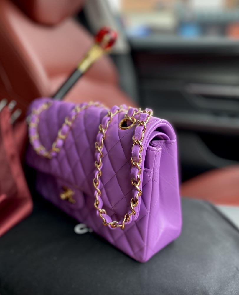 Lambskin Top Handle Bag