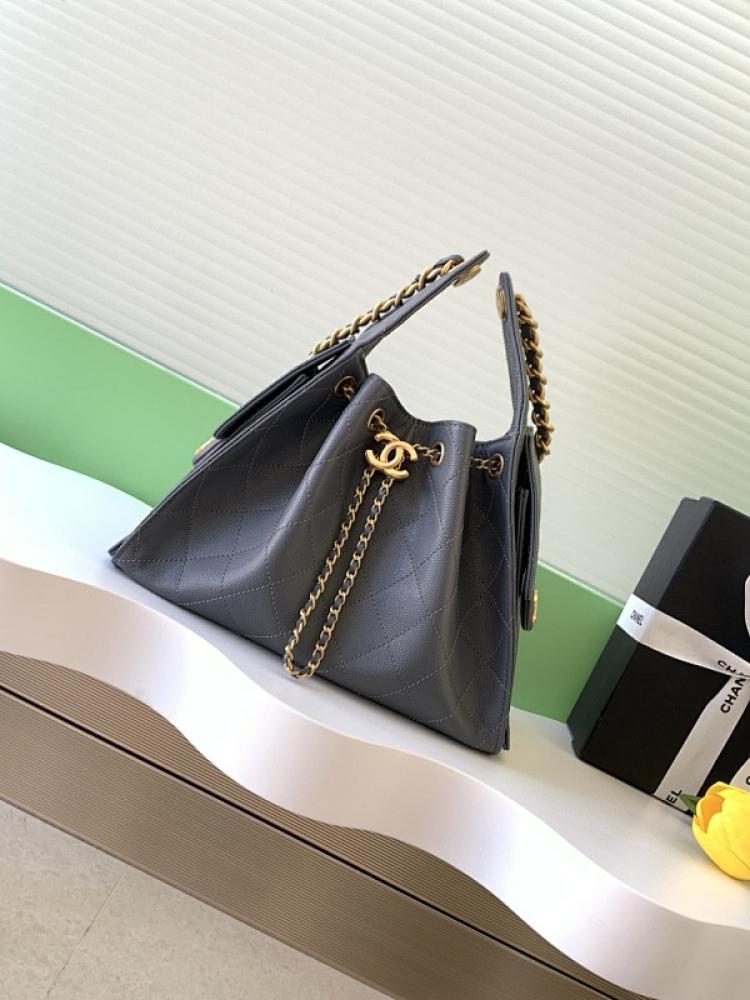 Gold Bucket Bag