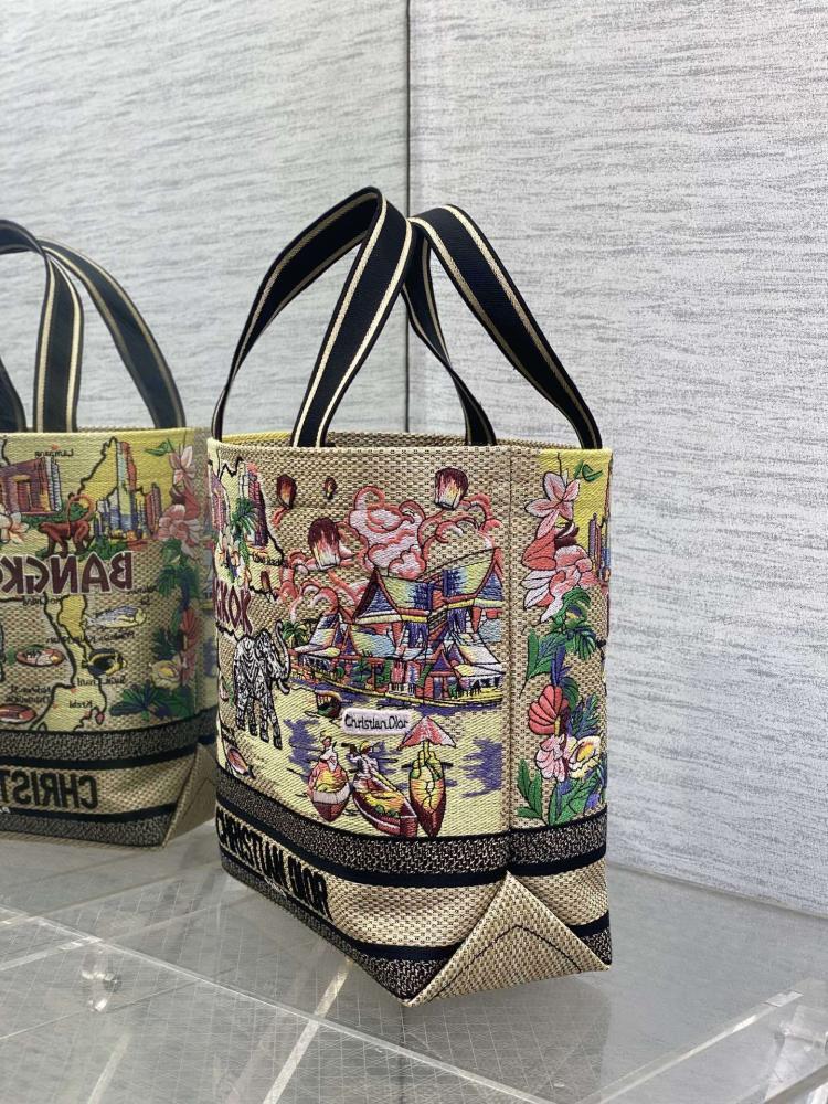 Embroidered Top Handle Bag