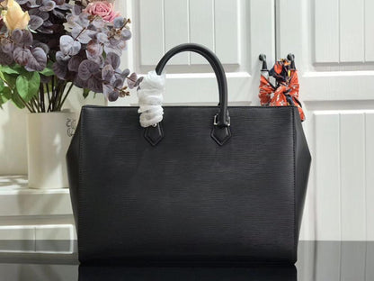Leather Top Handle Bag