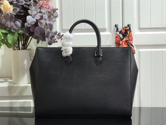 Leather Top Handle Bag