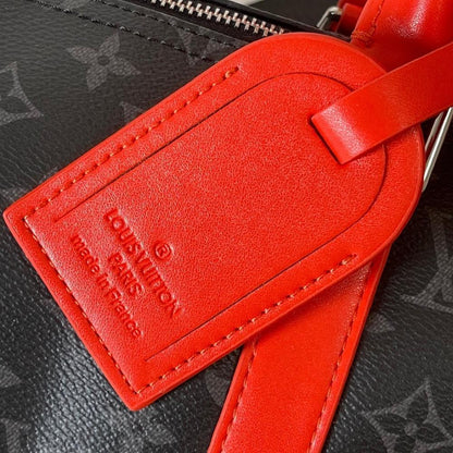 Keepall Monogram Leather Travel Bag