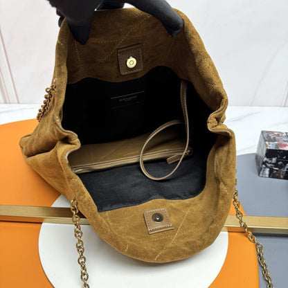 Suede Bucket Bag