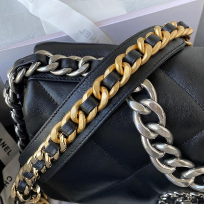 Silver Quilted Top Handle Bag