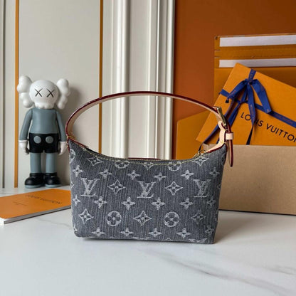 Speedy Denim Top Handle Bag