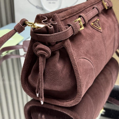 Suede Crossbody Bag