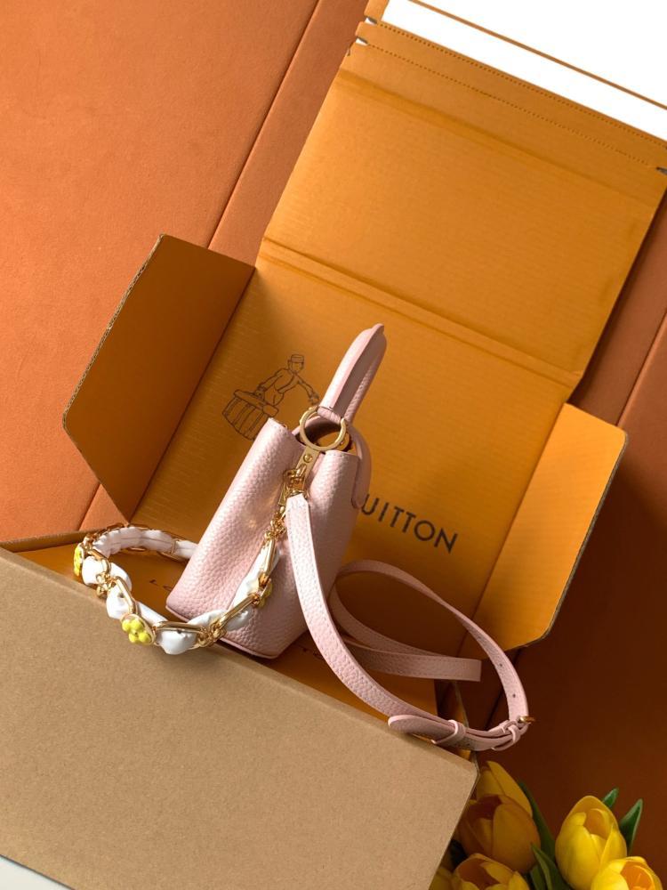 Gold Leather Top Handle Bag