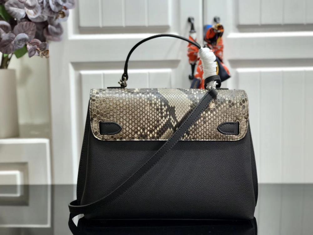 Classic Leather Top Handle Bag