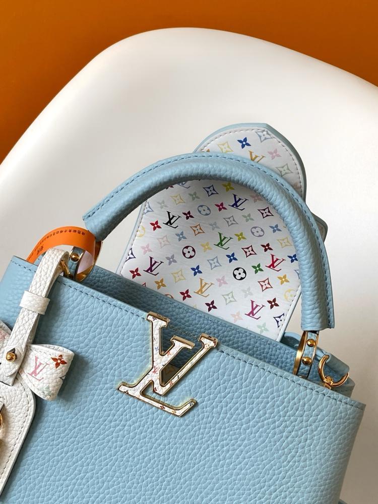 Capucines Mini in Sky Blue Taurillon