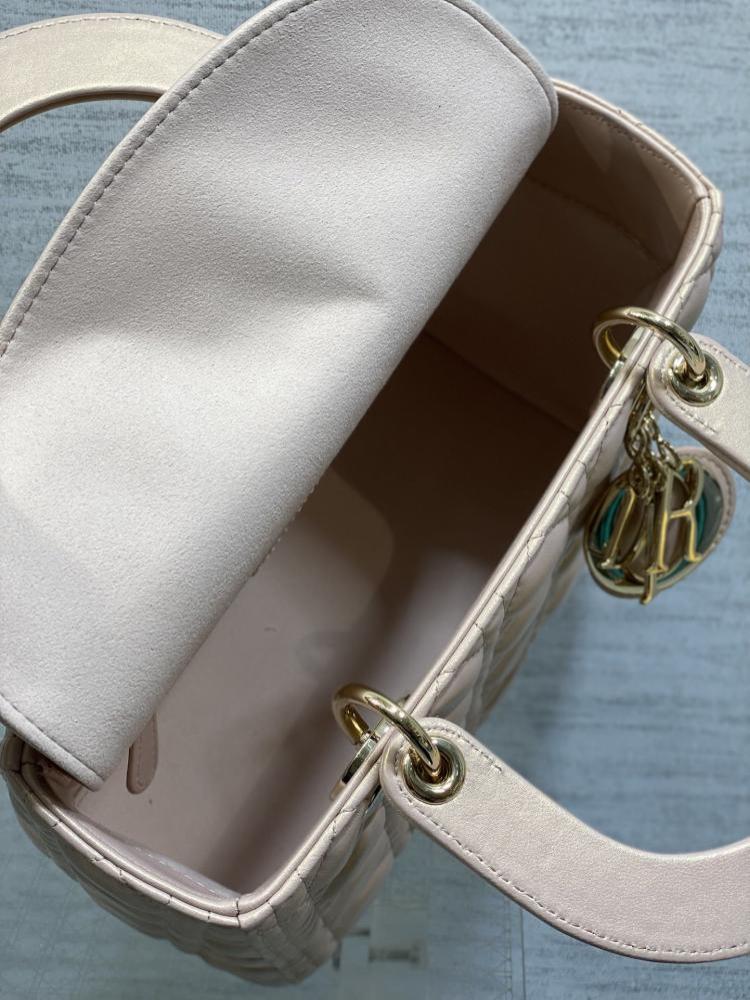 Alma Pink Lambskin Top Handle Bag