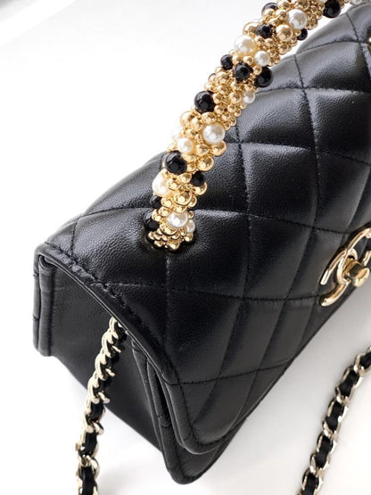 Leather Top Handle Bag