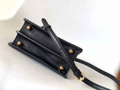 Leather Top Handle Bag