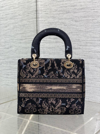 Classic Embroidered Top Handle Bag